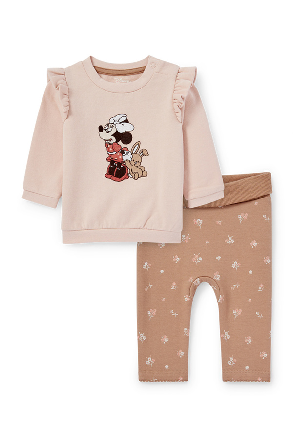 Bild 1 von C&A Minnie Maus-Baby-Outfit-2 teilig, Beige, Größe: 56