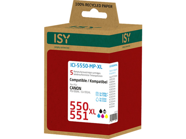 Bild 1 von ISY ICI-5550-MP-XL Tintenpatrone Mehrfarbig