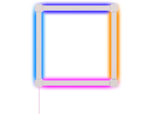 NANOLEAF Lines Squared 4PK Starter Kit multicolor, warmweiß, tageslichtweiß