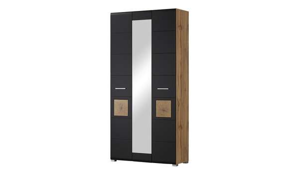 Bild 1 von Garderobenschrank  Fun Plus schwarz Maße (cm): B: 99 H: 203 T: 40 Flur- & Dielenmöbel