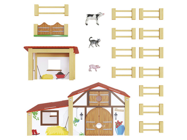 Bild 3 von Playtive Set Bauernhof / Feenbaum / Zoo, aus Holz