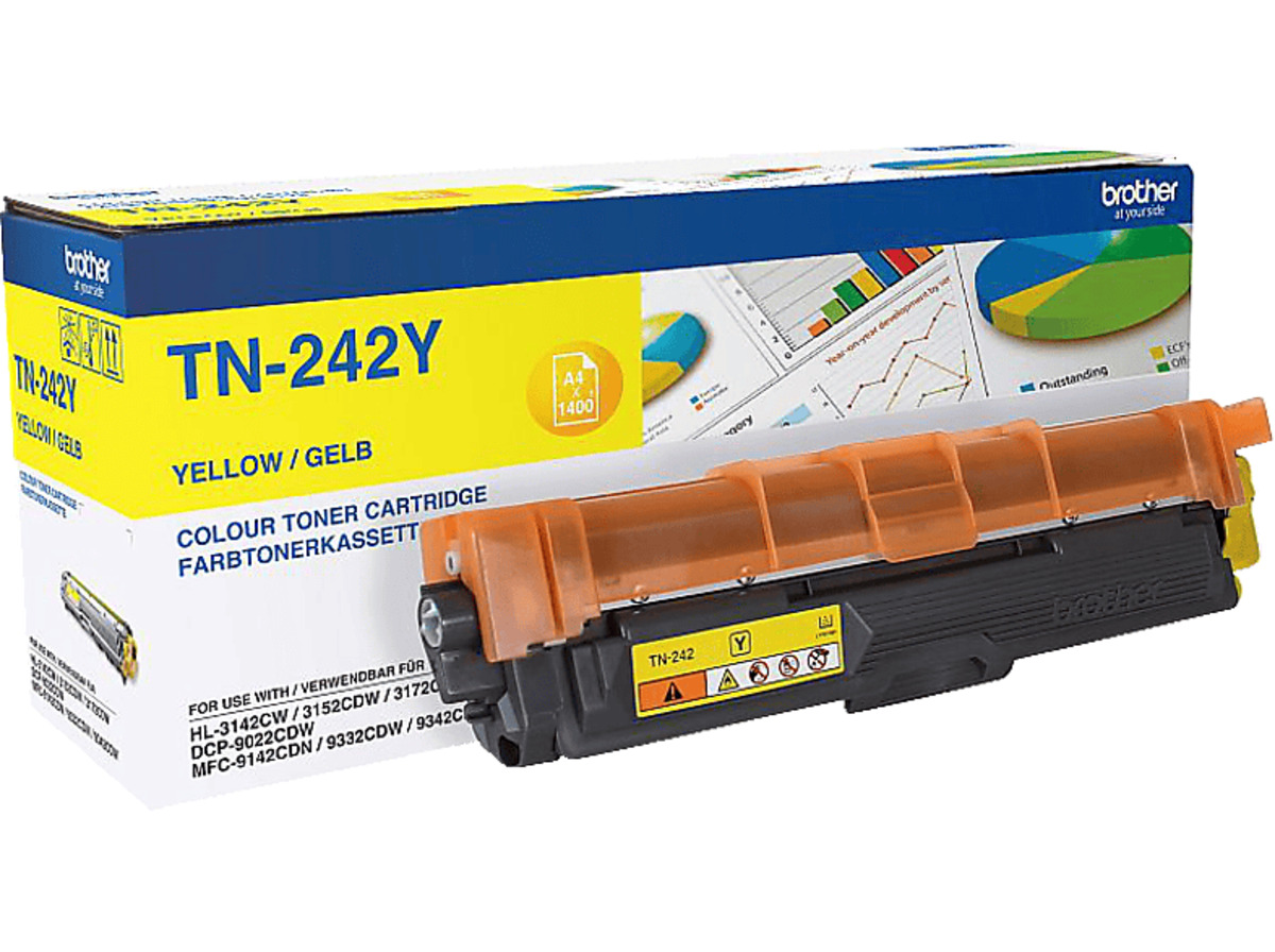 Bild 1 von BROTHER TN-242Y Tonerkartusche Gelb (TN242Y)