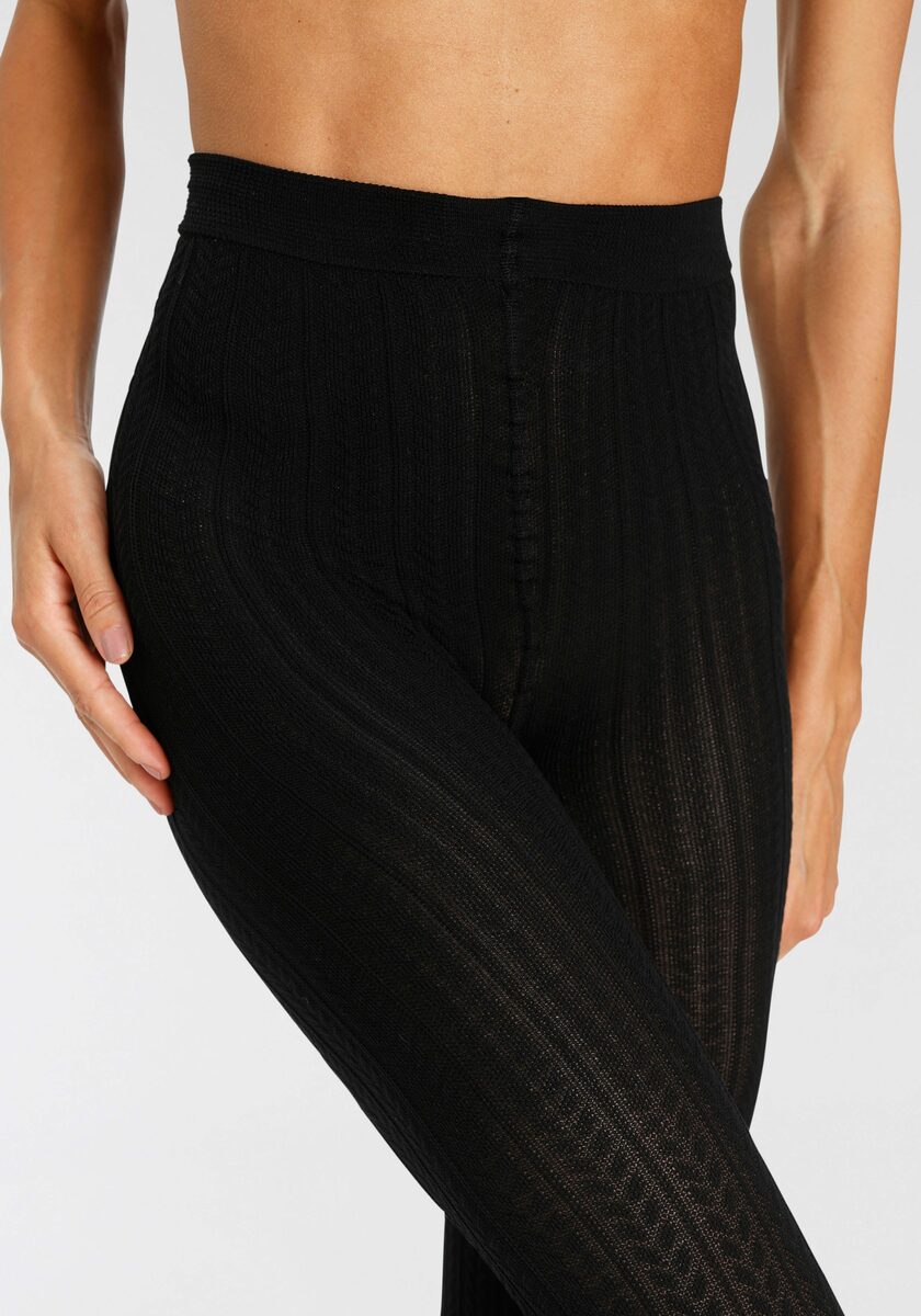Bild 2 von LASCANA Strumpfhose 80 DEN mit Zopfmuster