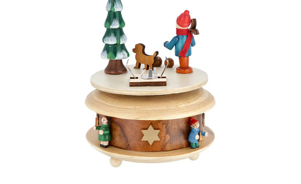 Bild 3 von Spieluhr mit Räucherhäuschen und Tanne