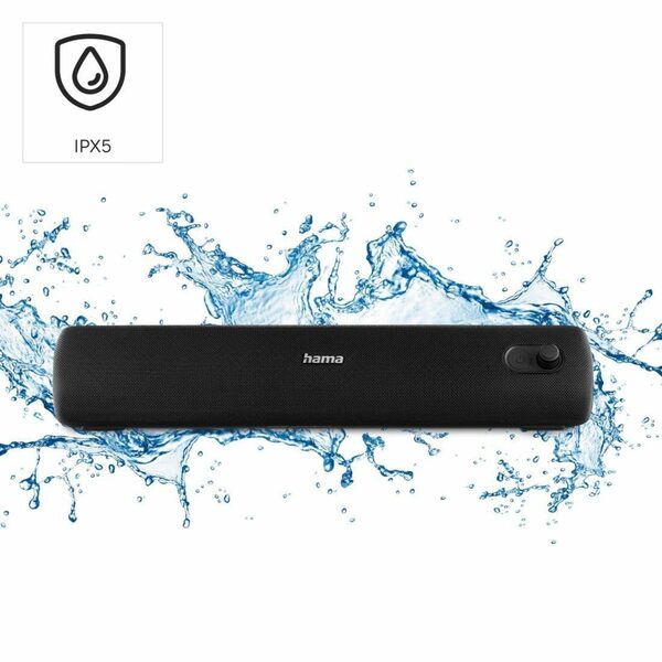 Bild 1 von Hama Tragbarer Bluetooth-Lautsprecher wasserdicht (Bluetooth, Klinke, 20W) Bluetooth-Lautsprecher (20W, Bluetooth, Klinke, wasserdicht)