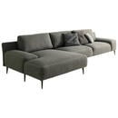 Bild 1 von Livetastic Ecksofa, Grau, Textil, 3-Sitzer, Ottomane links, L-Form, 344x162 cm, Wohnzimmer, Sofas & Couches, Wohnlandschaften, Ecksofas