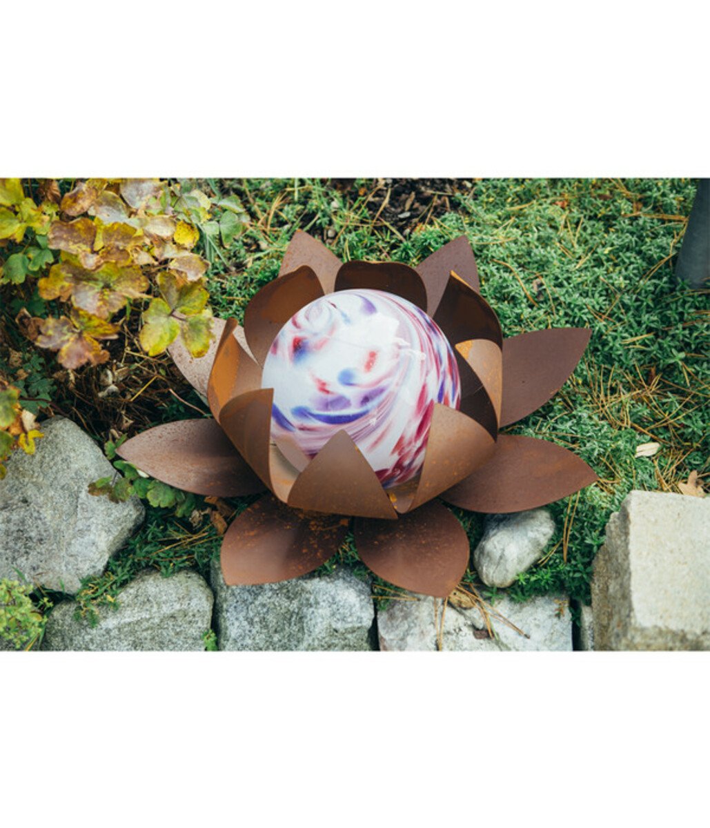 Bild 2 von Ferrum Metall-Gartenstecker Glasseerose