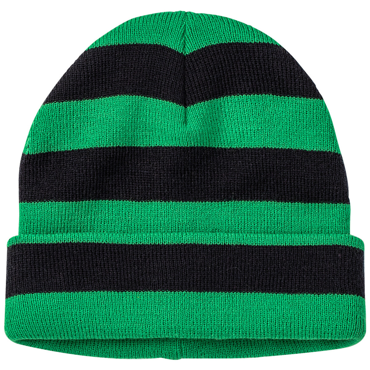Bild 1 von Jungen Strickmütze mit Streifen GRÜN / DUNKELBLAU
