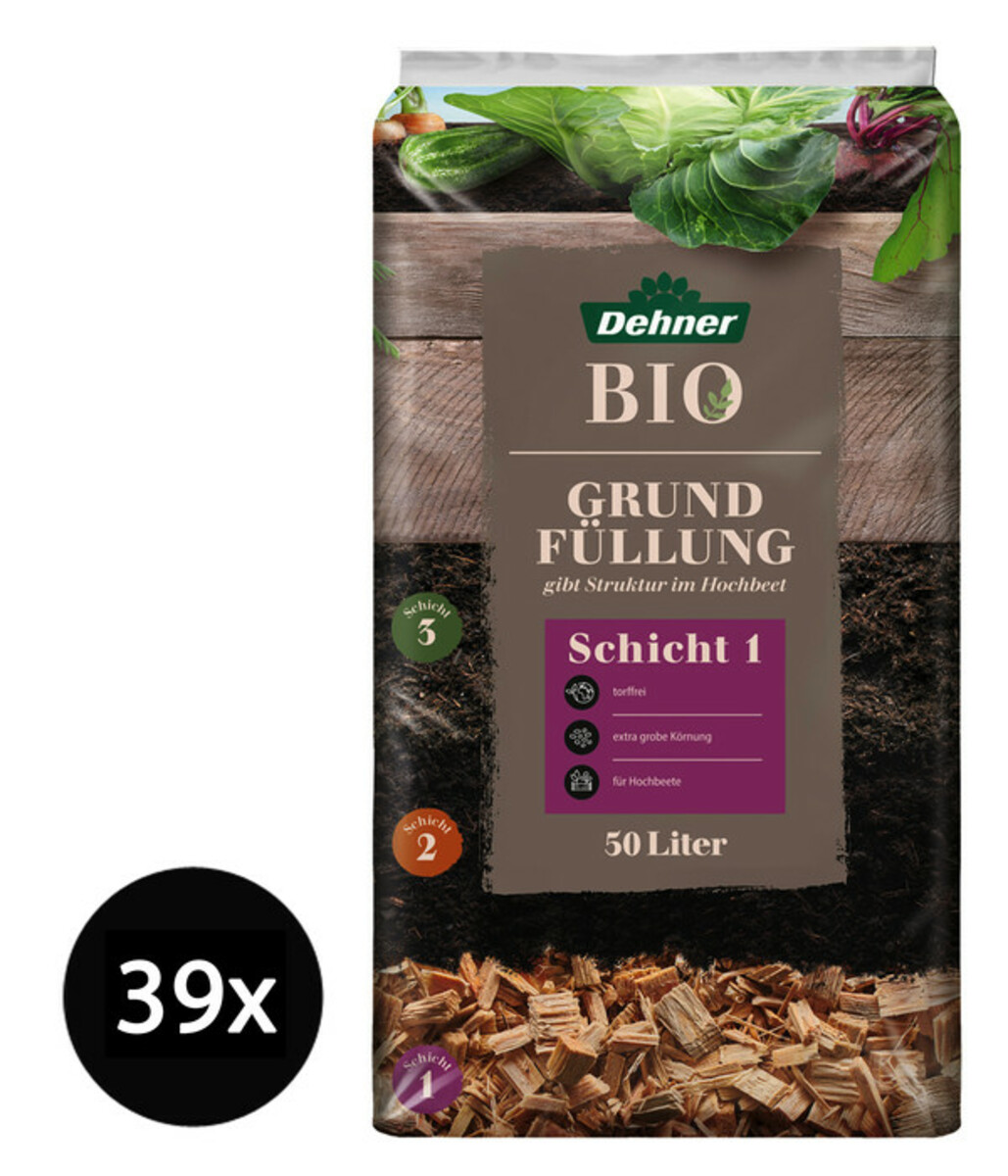 Bild 1 von Dehner Bio Hochbeet Grundfüllung, 39 x 50 Liter