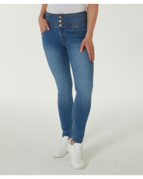 Bild 1 von Jeans High-Waist
       
      Janina schmale Passform
   
      jeansblau hell
