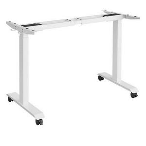 Boxxx Schreibtischbeine, Weiß, Metall, 60x69-115 cm, Arbeitszimmer, Schreibtische, Bürotische