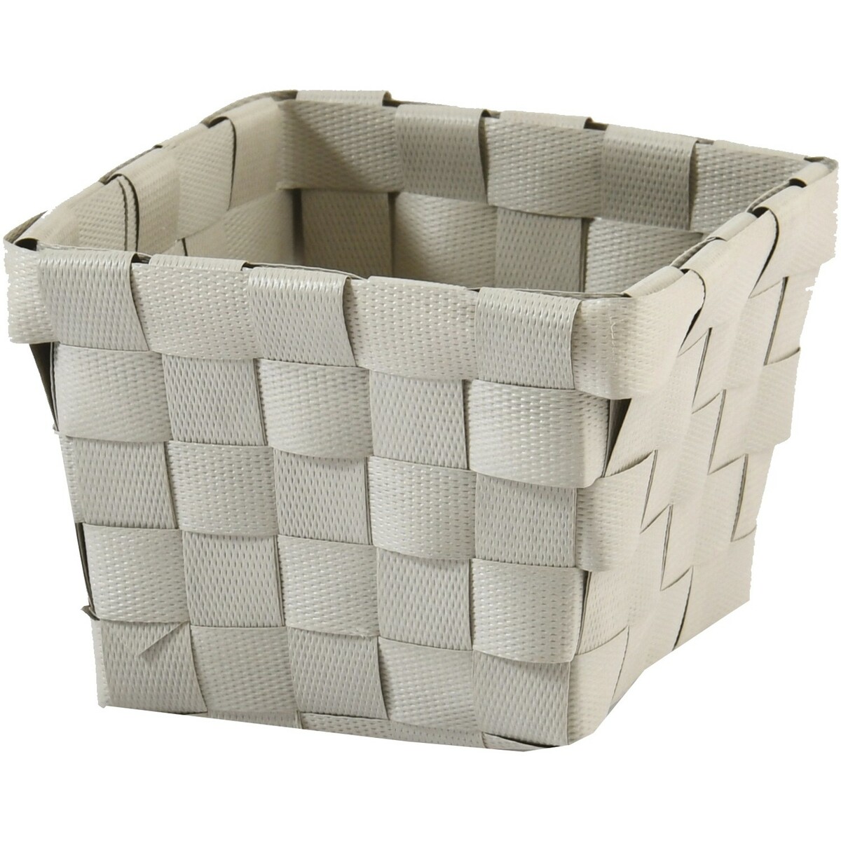 Bild 1 von Aufbewahrungskorb PP-Geflecht Grau 10 cm x 10 cm x 7,5 cm