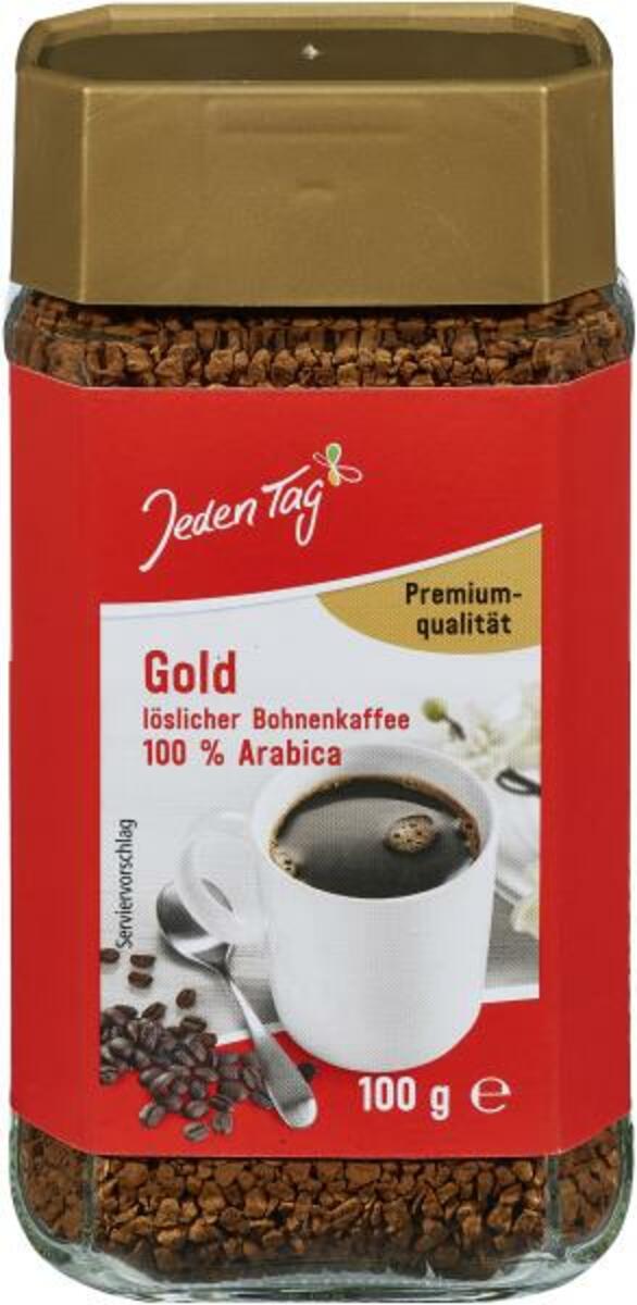 Bild 1 von Jeden Tag Gold Löslicher Bohnenkaffee