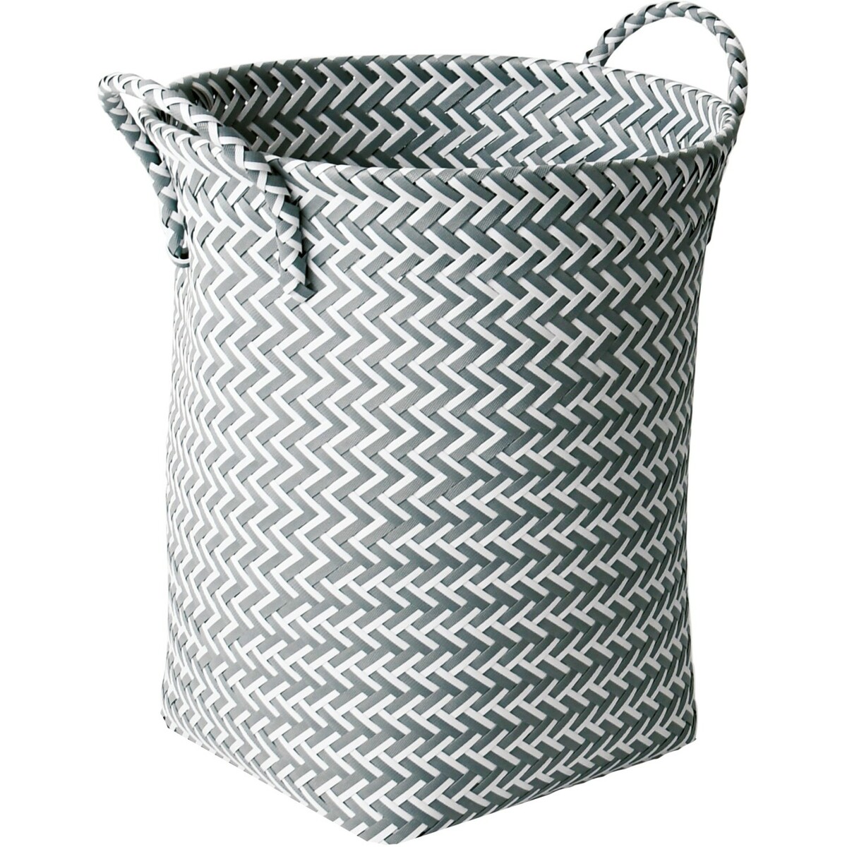 Bild 1 von Wäschekorb Hellgrau-Weiß 35 cm x 35 cm x 45 cm