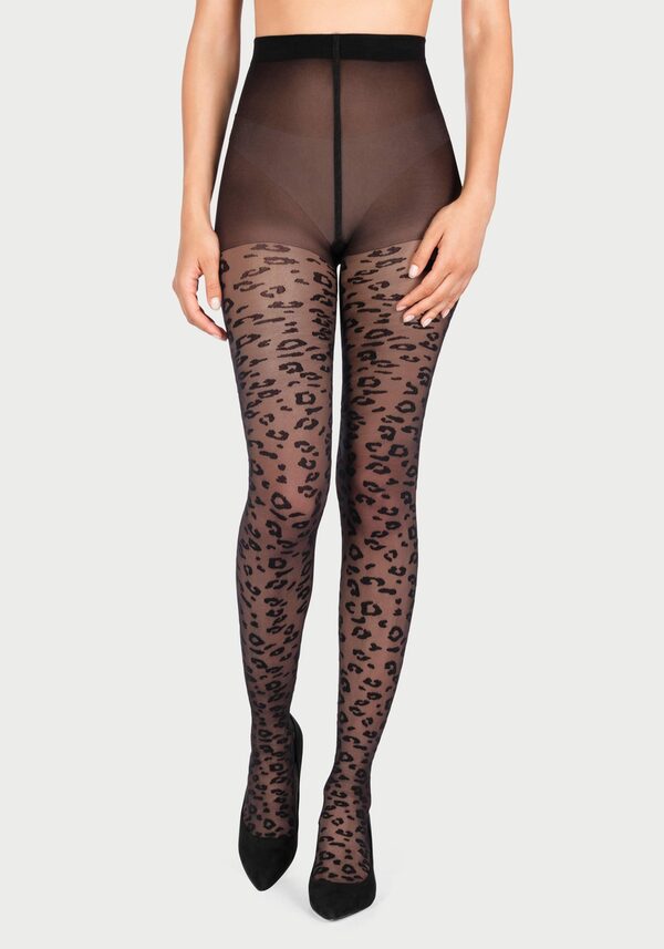 Bild 2 von petite fleur gold Feinstrumpfhose 20 DEN mit animal Muster