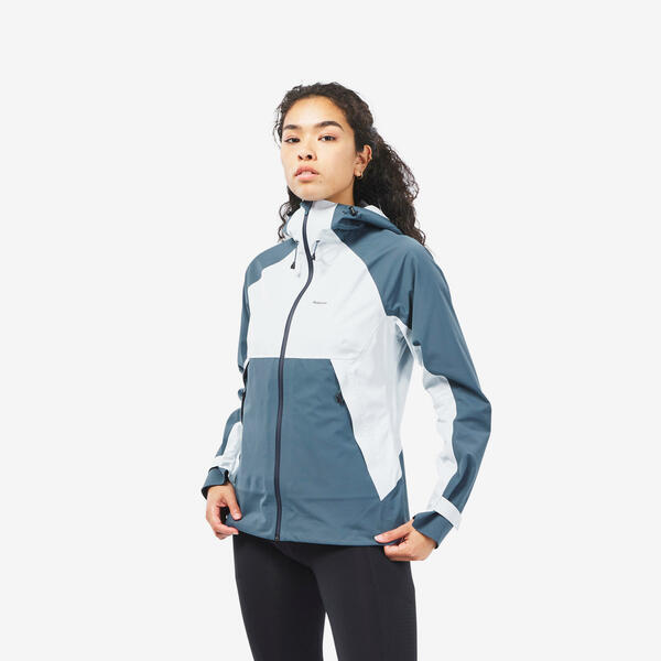 Bild 1 von Wanderjacke Damen wasserdicht Bergwandern - MH500 graublau Blau|grau