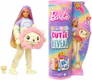 Barbie Anziehpuppe Cutie Reveal, Kuschelweich Serie - Löwe