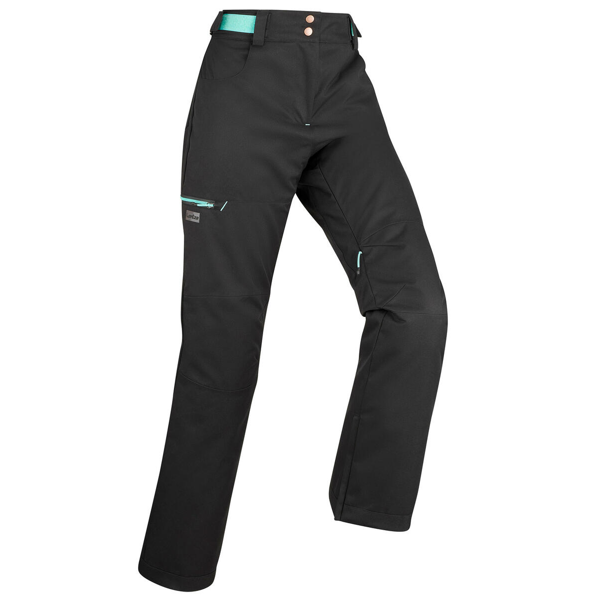 Bild 1 von Snowboardhose Skihose 500 Damen schwarz Blau|grün|schwarz