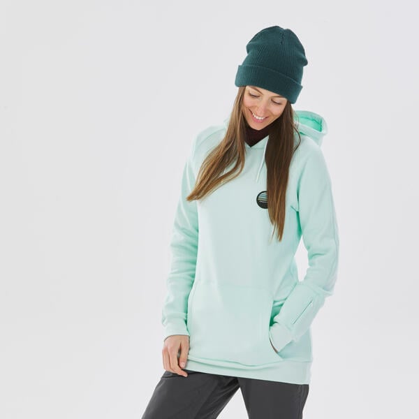 Bild 1 von Hoodie mit Kapuze Damen Snowboard - HDY grün Grün