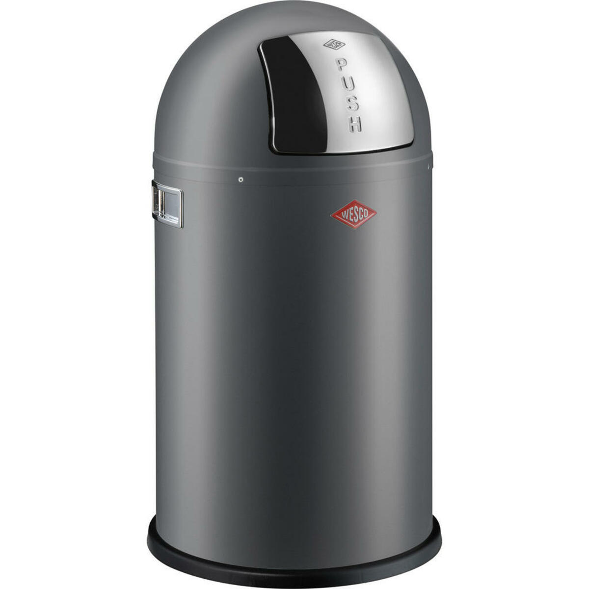 Bild 1 von Wesco Abfallsammler Pushboy Junior, Graphit, Metall, 22 L, 63 cm, Küchen, Küchenausstattung, Mülleimer