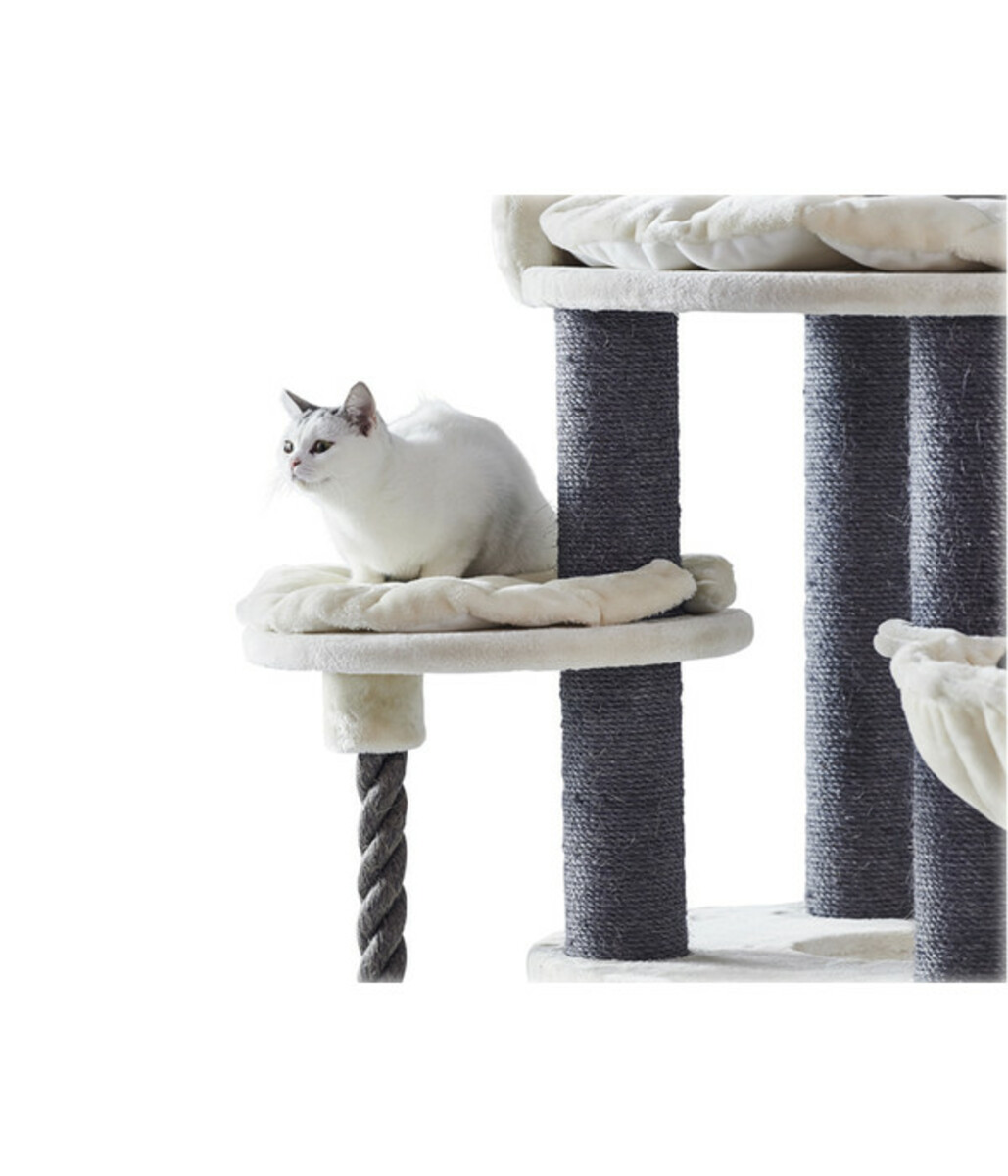 Bild 3 von Nobby Kratzbaum Arda, creme/grau, ca. B78/H122/T50 cm