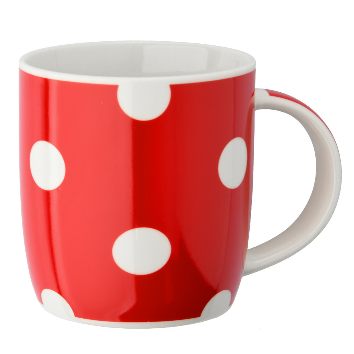 Bild 1 von Tasse mit weißen Punkten ROT