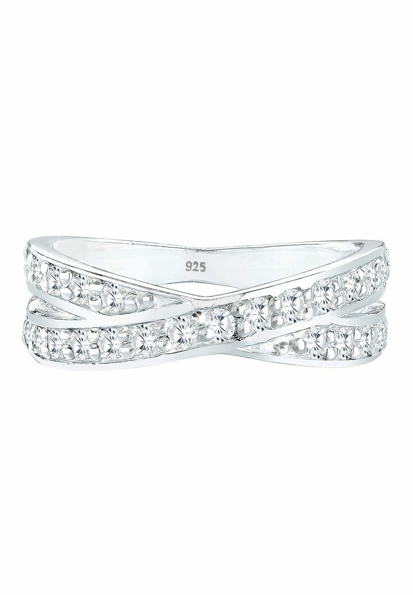 Bild 2 von Elli Fingerring X Wickelring Zirkonia 925 Silber