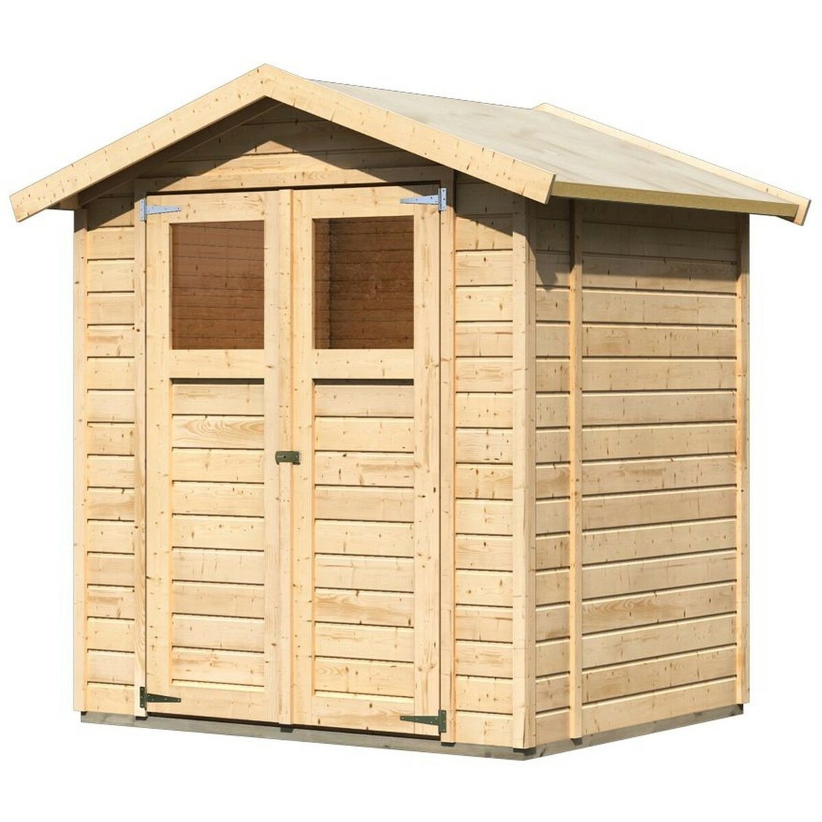 Bild 1 von Karibu Holz-Gartenhaus/Gerätehaus Rom Satteldach Unbehandelt 177 cm x 149 cm