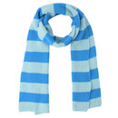 Bild 1 von Damen Schal gestreift HELLBLAU / BLAU
