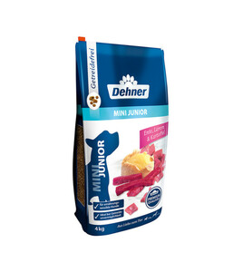 Dehner Premium Trockenfutter für Hunde Mini Junior, Ente & Kartoffel