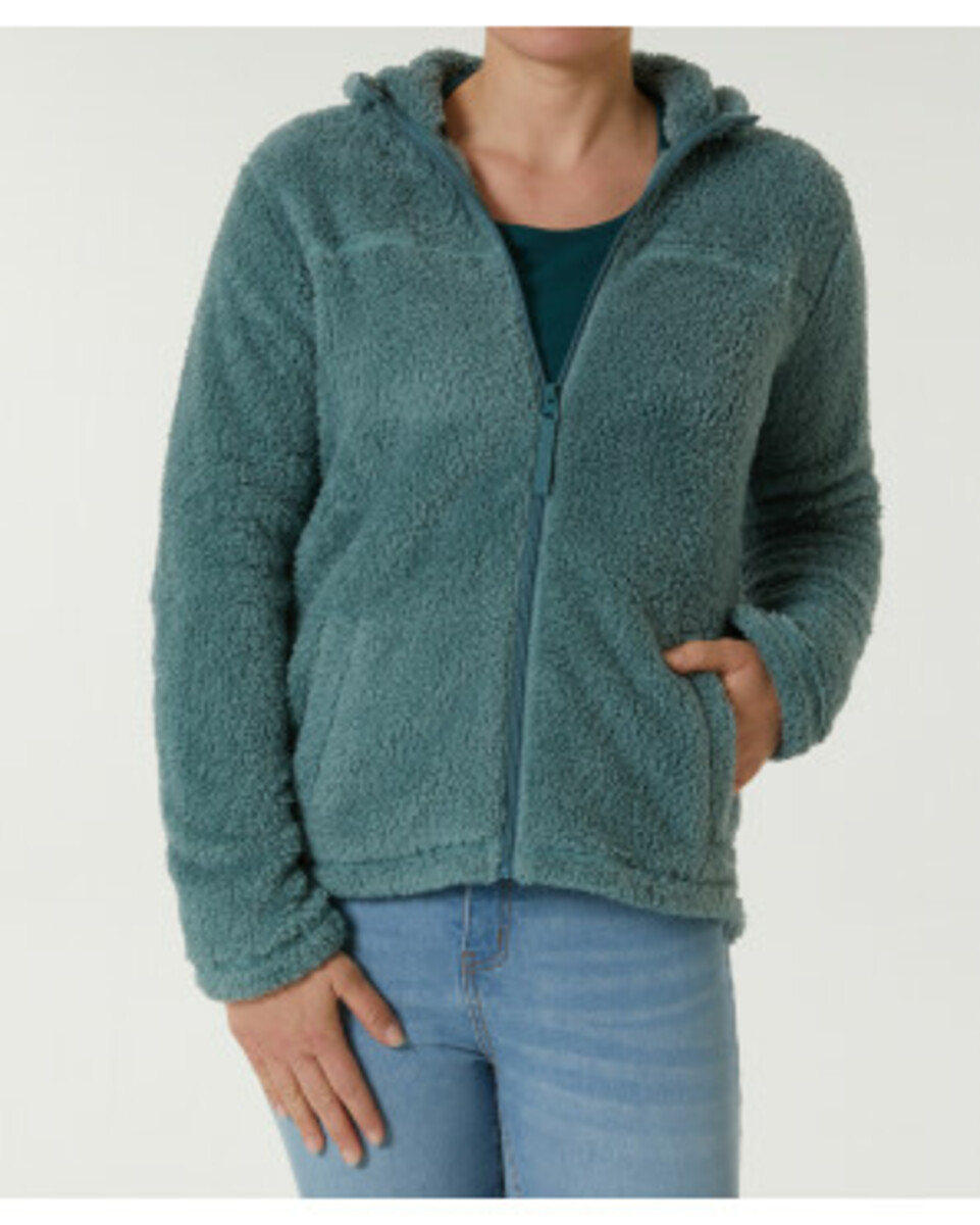Bild 1 von Fleecejacke mit Kapuze
       
      Janina Seitentaschen
   
      türkis
