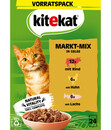 Bild 2 von KITEKAT® Nassfutter für Katzen Multipack Markt-Mix in Gelee, Adult, 24 x 85 g