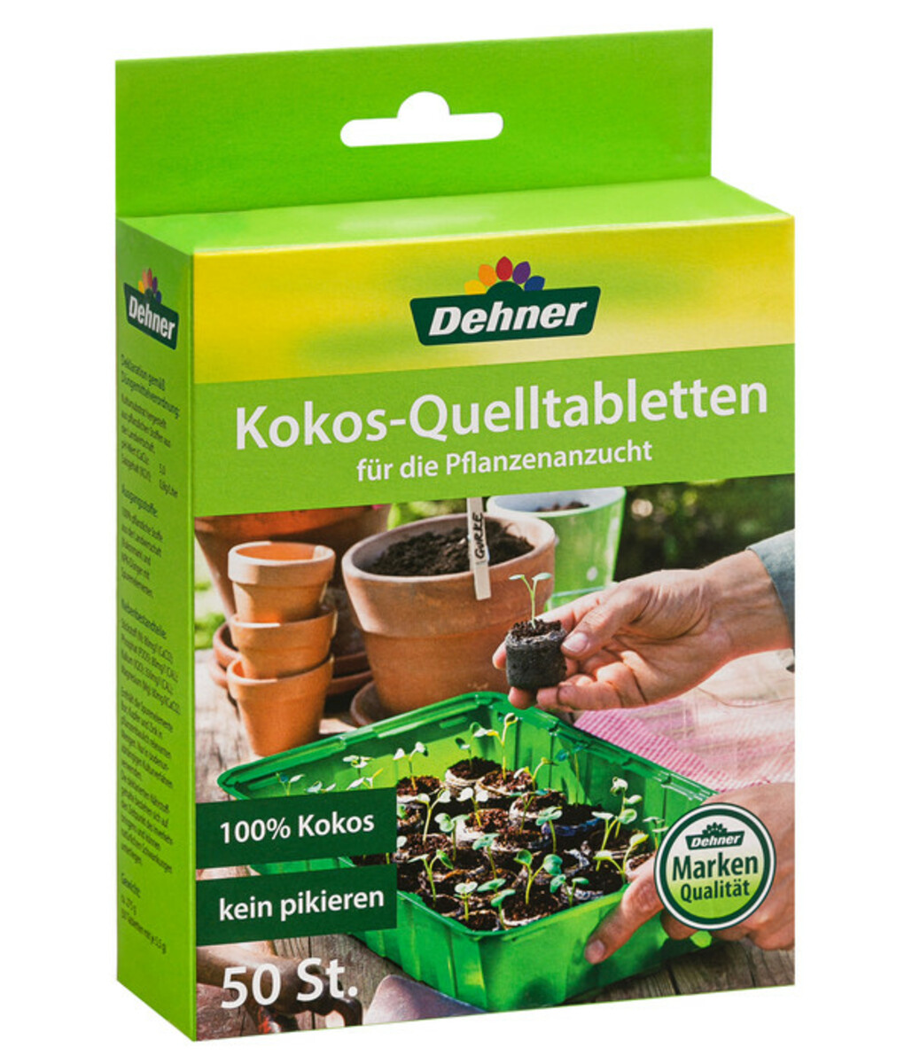 Bild 1 von Dehner Kokos-Quelltabletten, 50 Stk.