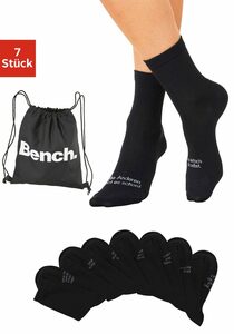Bench. Socken (7-Paar) mit Turnbeutel