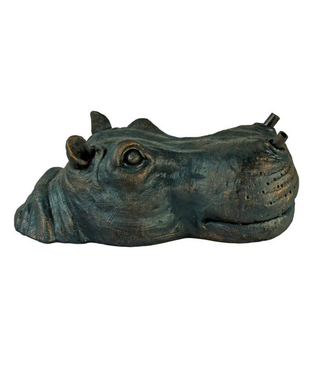 Bild 1 von Ubbink Schwimmender Polyresin-Wasserspeier Nilpferd, ca. B28/H11/T15 cm