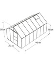 Bild 3 von Vitavia Gewächshaus Neptun 11500 HKP, ca. B257/H230/T445 cm