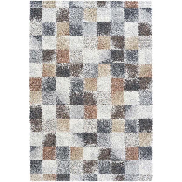 Bild 1 von Novel Webteppich Mehari, Gold, Dunkelgrau, Terracotta, Textil, Abstraktes, rechteckig, 133 cm, Oeko-Tex® Standard 100, für Fußbodenheizung geeignet, Teppiche & Böden, Teppiche, Moderne Teppiche
