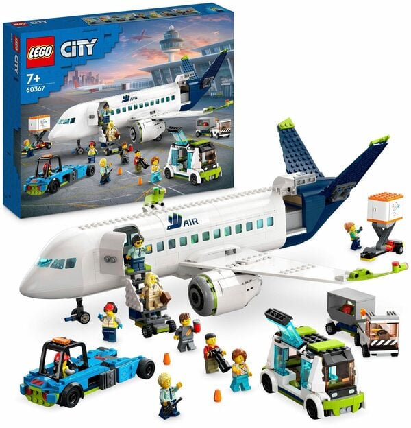 Bild 1 von LEGO® Konstruktionsspielsteine Passagierflugzeug (60367), LEGO® City, (913 St), Made in Europe