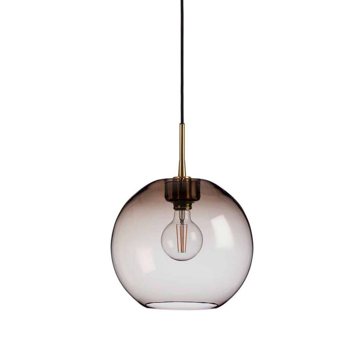 Bild 1 von Belid Hängeleuchte Gloria, Dunkelbraun, Messing, Metall, Glas, 29 cm, CE, Lampen & Leuchten, Leuchtenserien