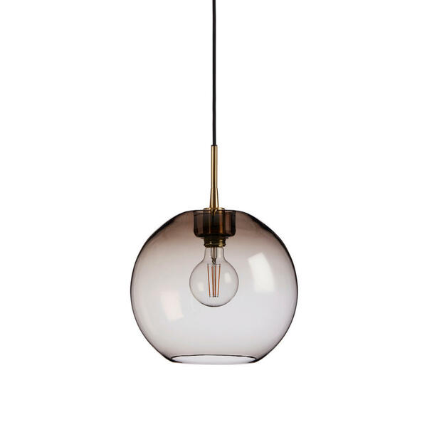 Bild 1 von Belid Hängeleuchte Gloria, Dunkelbraun, Messing, Metall, Glas, 29 cm, CE, Lampen & Leuchten, Leuchtenserien