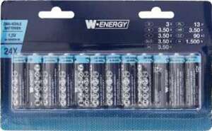 Zink-Kohle Batterien 24er-Pack