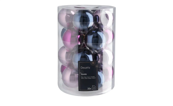 Bild 2 von Weihnachtskugeln, 20er-Set Violett/ Lila/ Nachtblau