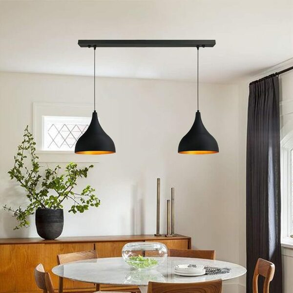 Bild 3 von Bamyum Pendelleuchte Bamyum Pendelleuchte Schwarz, Adash, 3 Flammige Metall Ø26 cm Lampe, ohne Leuchtmittel