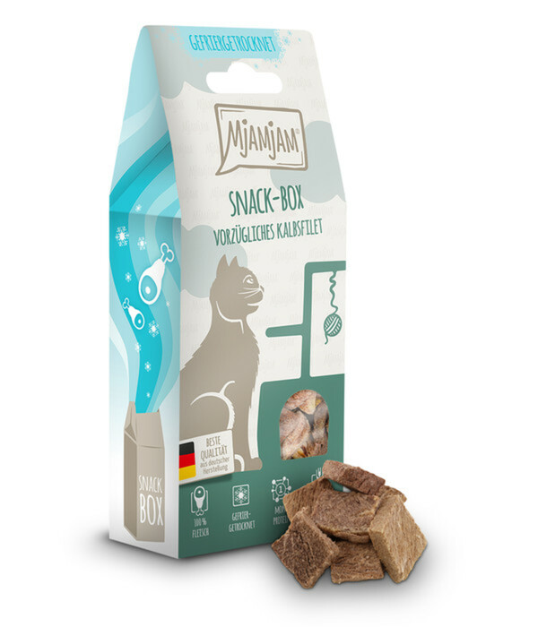 Bild 2 von MjAMjAM® Katzensnack Snackbox vorzügliches Kalbsfilet, Adult, 35 g
