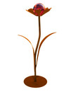 Bild 1 von Ferrum Metall-Blume Jessy mit Glaskugel, ca. H77 cm