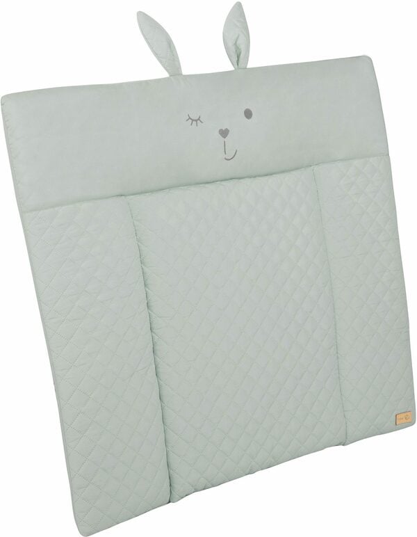 Bild 2 von roba® Wickelauflage Style, Soft, frosty green, mit aufgesticktem Gesicht