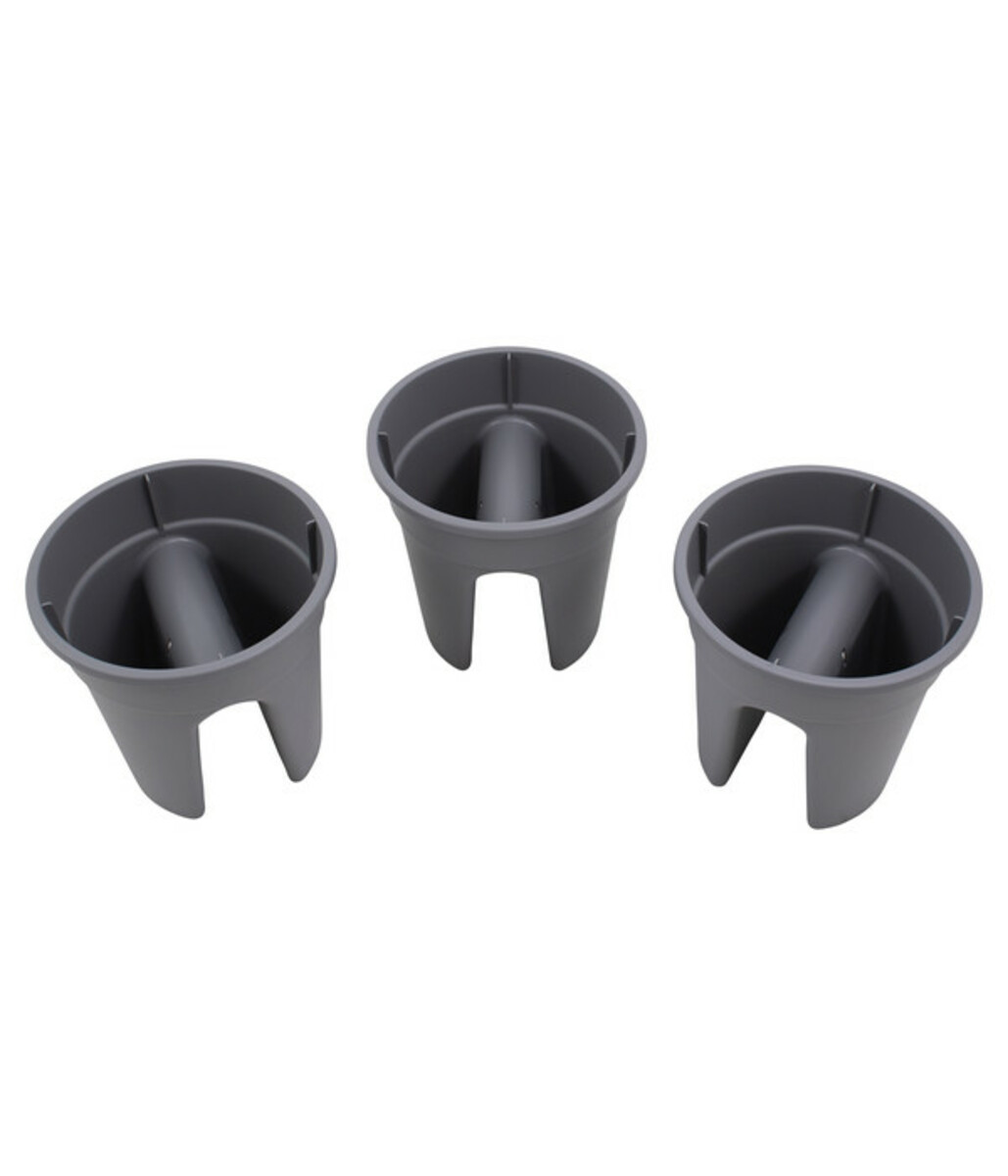 Bild 3 von KHW Kunststoff-Geländertopf, 3-teilig, Ø 27 x 27,5 cm