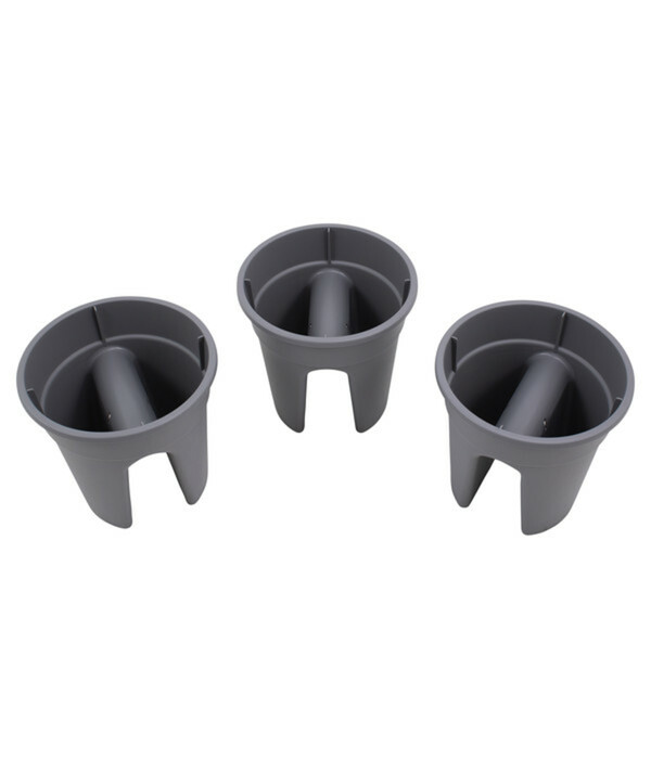 Bild 3 von KHW Kunststoff-Geländertopf, 3-teilig, Ø 27 x 27,5 cm