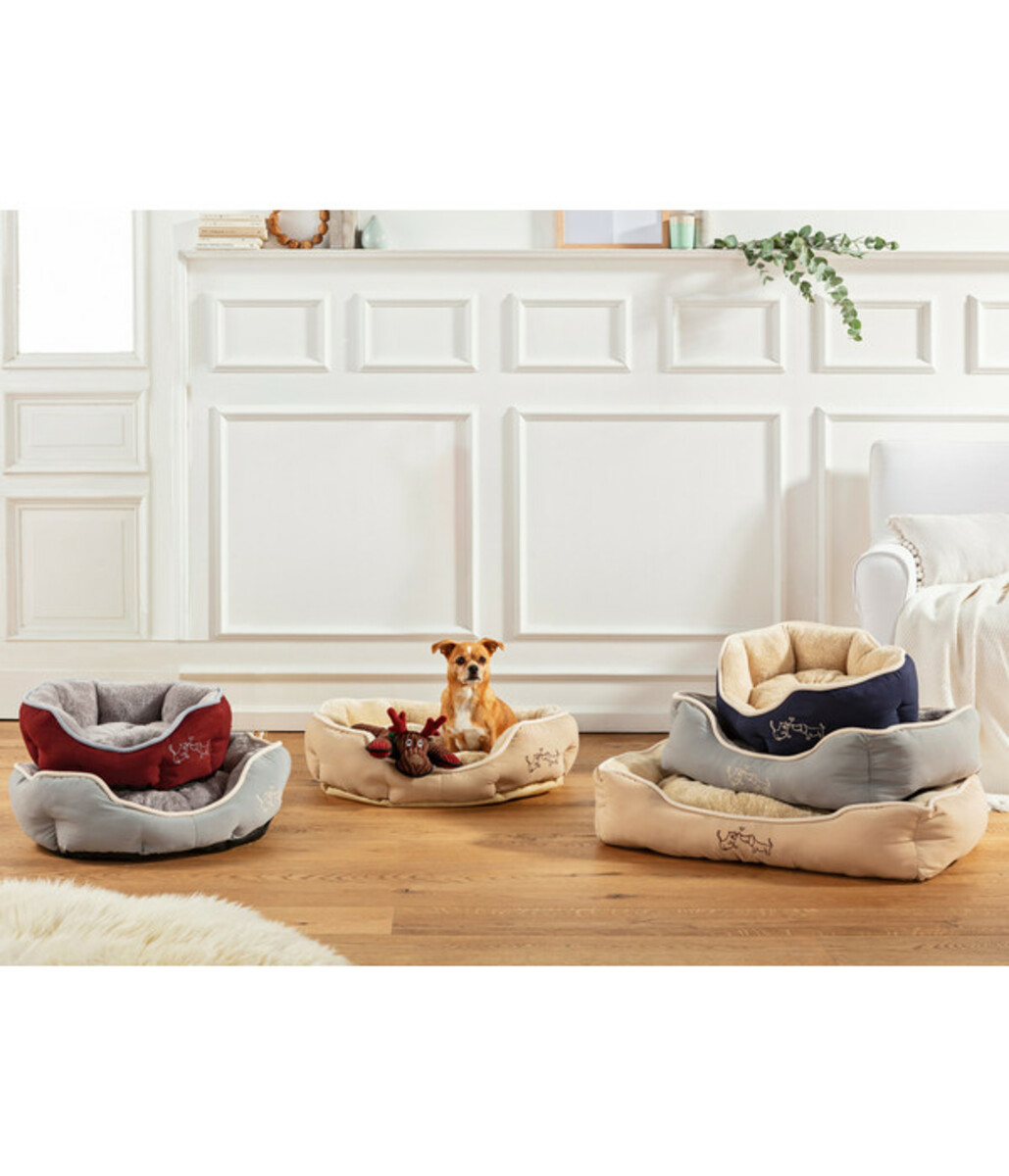 Bild 2 von Dehner Lieblinge Kuschelbett Sammy, oval, grau