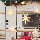 Bild 3 von Salcar LED Stern LED Dekolicht Weihnachtsstern Papierstern-Lichterkette Beleuchtete, 55cm Hängender-LED-Stern, Dekoration Sterne Warmweiß 55cm